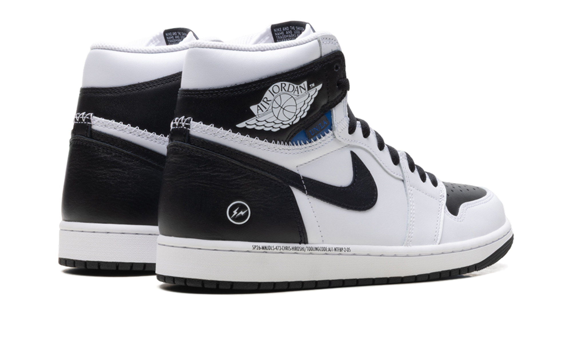 Air Jordan 1 "Fragment Design - Union LA - White/Black" II7282 100